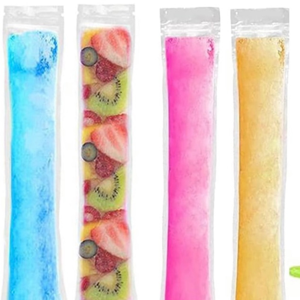 Ozera frozen popsicle 60 disposable ice pop molds healthy, snack/yogurt